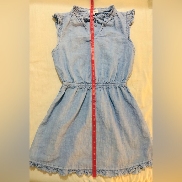 Women’s Distressed Denim Sleeveless Mini Dress - Picture 5 of 8